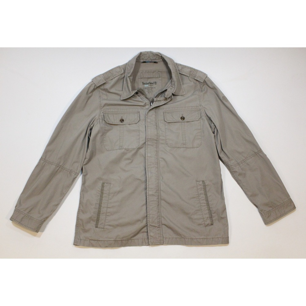 Timberland EarthKeepers Field Chore Hunting Jacket Gray Size L 100% Cotton